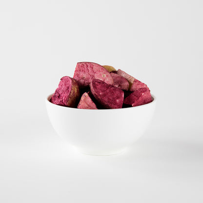 Freeze Dried Apple Wedges infused with Blackcurrant | 100% Tasmanian